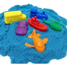 Renkli Araçlar Kinetik Kum Duyu Seti