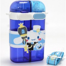 Ecoport Cinnamoroll Figürlü Çift Bölmeli Pipetli Suluk