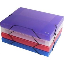 Kitabevimden Smato Dosya Ipli Ekstra Bölmeli Şeffaf Pembe W 7537--12 Li