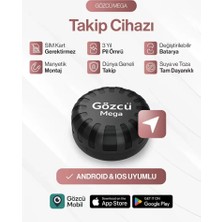 Vitrin Dolusu Gözcü Mobil Mega Takip Cihazı Ios Android Uyumlu Motor Araç Taşıt Gps Cihazı IP68 Su Geçirmez Akıllı Takibi (5-10 Dakika Aralıklı Sinyal Alır)