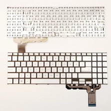 LineOn Asus M3504  Notebook Klavye Gümüş