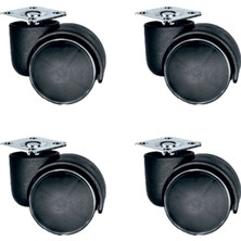 Zenvia Bürosit Plastik Tablalı Teker - 50MM HKS151 - 4 Adet