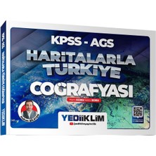Yediiklim Yayınları Yediiklim 2026 Kpss Ags Haritalarla Türkiye Coğrafyası Hem Konu Hem Soru Hakan Bileyen