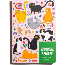 Thinkbook Zamansız Ajanda, Çiçekli Kedi Ajanda
