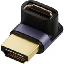 Bowie Mıknatıslı Akım Korumalı 90 Derece Hdmı Eğim Adaptörü 8k Görüntü Destekli Altın Uç