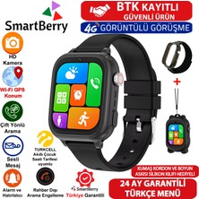 Z53 Görüntülü Görüşme Gps Wıfı Net Konum Gizli Dinleme Akıllı Çocuk Takip Saati Sim Kartlı - Siyah