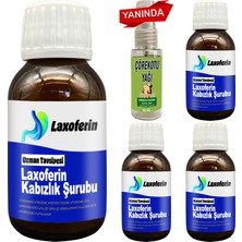 Laxoferin Şurup - 4 Adet + Çörek Otu Yağı / Bay Bayan Kullanımına Uygun 50 ml Şurup