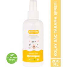 Babyton Bebek & Çocuk Kolay Saç Tarama Spreyi 200 ml Paraben İçermez Besleyici Formül
