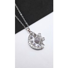 Serenity Güneş Ay Aşkı Figür Çelik Kolye