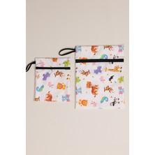 Glarus 2'li Set Su Geçirmez Islak Eşya Çantası Çocuk Yüzme, Spor, Havuz ve Kirli Çamaşır Torbası Wet Bag