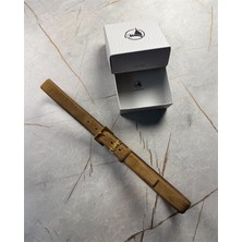 İstanbul Belt Süet Kadın Deri Kemer – 3 cm – Altın Ton Tokalı, Dayanıklı, Şık & Gerçek Deriden Kemer
