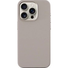 Epico iPhone 16 Pro Mag+ Silikon Kılıf Titaniumium Beige