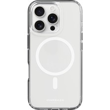 Vonmahlen iPhone 16 Pro Max Şeffaf Magsafe Kılıf Beyaz