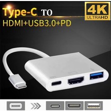 Bowie Type-C HDMI Görüntü Aktarıcı , 4K Hdr Destekli Hdmı Çıkışı, USB Çıkışı Type-C Çevirici, Dönüştürücü
