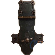 Zenvia Dekoratif Anahtarlı Sandık Askısı - 40X65MM, Oksit, 1 Adet