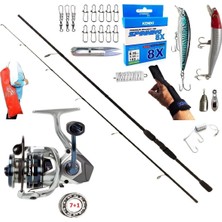 Oslo Okuma Safyre 4000 240cm 20-40gr Remixon Double Black Rapala Maket Balık Spin Olta Takımı Seti