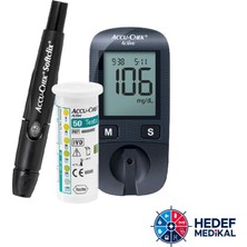 Accu-Chek Active Kan Şekeri Ölçüm Cihazı Seti | Glukometre + Delme Kalemi + 50 Test Strip