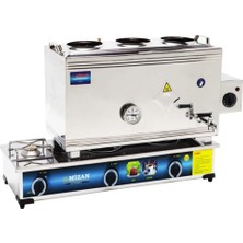 Kısmet Mizan 60 Lık Doğalgazlı + Elektrikli 40 Litre 3 Demlikli Çay Kazanı Ocağı
