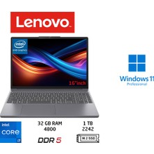 Lenovo ıdeapad Slim 3 16IRH10 Intel Core I7 13620H 32GB 1tb SSD W11 Pro 16" Fhd 83K2001VTR Duddi