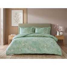 Taç Yeni Sezon Pamuk Saten Çift Kişilik Nevresim Takımı Lumıne Yeşil