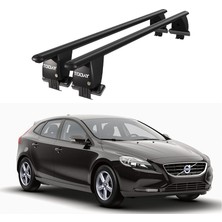 Today Auto Royal Volvo V40 (2012-2016) Uyumlu Siyah Kilitli Ara Atkı Port Bagaj Tavan Barı