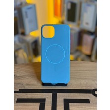 Avcı Teknoloji Market iPhone 14 Plus / 15 Plus Uyumlu Içi Kadife Magsafe Destekli Premium Silikon Kılıf