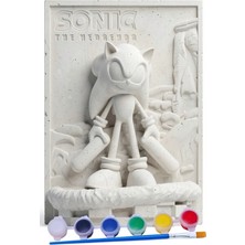 Craft 3D Atölye Sonic Figürü 3D Taş Eğlenceli Boyama Etkinliği 3+ Yaş İçin