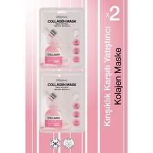 Dermal Kuru ve Yorgun Ciltler Için Nemlendirici ve Canlandırıcı Kolajen Kore Maskesi 23 gr 2 Adet