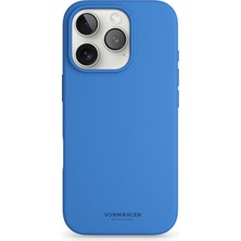 Vonmahlen iPhone 16 Pro Max Magsafe Silikon Kılıf Mavi