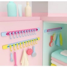 Store Mania Ieg™ 10 Kancalı Raylı Mutfak ve Banyo Düzenleyici Askı