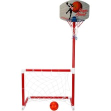 Parlak Oyuncak 2in1 Portatif Futbol Kalesi ve Pota Seti