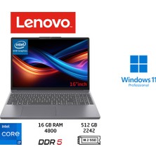 Lenovo ıdeapad Slim 3 16IRH10 Intel Core I7 13620H 16GB 512GB SSD W11 Pro 16" Fhd 83K2001VTR Duddi