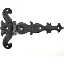 Zenvia Antika Tarz Dekoratif Pirinç Kuyruklu Menteşe - 94X147 Mm, Oksit