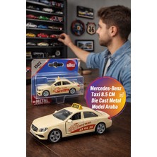 Toyfest Siku Mercedes-Benz E350D Taxi 1502 Metal Oyuncak Araba Açılır Kapı Die Cast Model - 8.5 cm