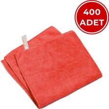 Mulpex Mikrofiber Genel Temizlik Bezi Kırmızı 40X40 Cm. - 400 Adet