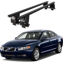 Today Auto Royal Volvo S80 (2006-2016) Uyumlu Siyah Kilitli Ara Atkı Port Bagaj Tavan Barı