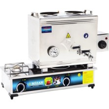 Kısmet Mizan 40 Lık Doğalgazlı + Elektrikli 30 Litre 2 Demlikli Çay Kazanı Ocağı