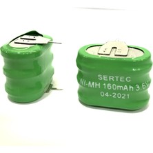 Zenvia 3.6V 3S1P 160 Mah 2 Pin Nı-Mh Buton Pil
