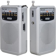 Zenvia Bariton Cep Tipi Mini Analog Radyo Gri