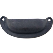 Zenvia Antika Tarz Dekoratif Pirinç Düz Tas Mobilya Kulbu - 37X87 Mm, Oksit