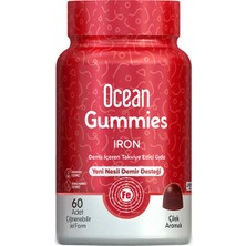 Orzax Ocean Gummies Iron Yeni Nesil Demir Desteği 60 Adet Çiğnenebilir Jel Form