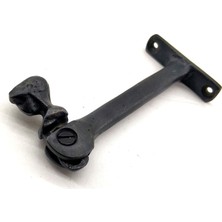 Zenvia Antika Tarz Dekoratif Pirinç Kafalı Panjur Stoperi - 105X55 Mm, Oksit