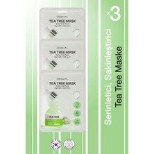 Dermal Kuru ve Yorgun Ciltler Için Nemlendirici ve Canlandırıcı Çay Ağacı Kore Maskesi 23 gr 3 Adet