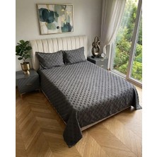 D'niss Home Ponpon Desenli 3 Parça Çift Kişilik Yatak Örtüsü