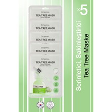 Dermal Kuru ve Yorgun Ciltler Için Nemlendirici ve Canlandırıcı Çay Ağacı Kore Maskesi 23 gr 5 Adet