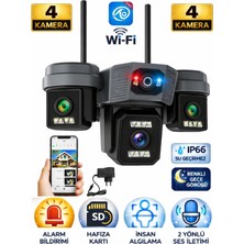 Blackbird Game Center O-Kam Pro OK-203PLUS Premium 4 Lensli 12 Mp Wifi Ptz Güvenlik Kamerası