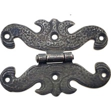 Zenvia Antika Tarz Dekoratif Pirinç Menteşe - 63X45 Mm, Oksit