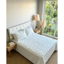 D'niss Home Ponpon Desenli3 Parça Çift Kişilik Yatak Örtüsü