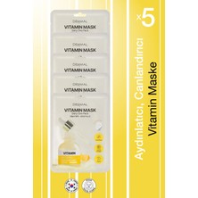 Dermal Kuru ve Yorgun Ciltler Için Nemlendirici ve Canlandırıcı Vitamin Kore Maskesi 23 gr 5 Adet
