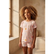 Bony Socks Kız Çocuk Unicorn Desenli Paketli Şortlu Pijama Takımı